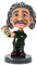 YGAKX Dekor Haus für Statue Geschenk Harz Handwerk Einstein Cartoon Puppe Nettes Auto seinen Kopf schütteln Puppenauto