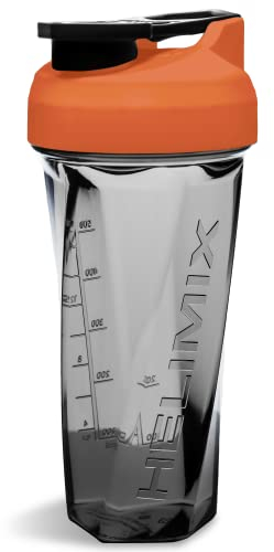 HELIMIX 2.0 Vortex Protein Shaker, 800 ml (28 oz) - Gourde Portable et Étanche pour Boissons Protéinées & Smoothies, Sans Bille, Compatible Lave-Vaisselle