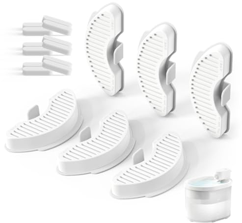 uahpet Filter katzenbrunnen 6 Stück, Filter Trinkbrunnen für Katzen und Hunde, Ersatzfilter für Trinkbrunnen Katze Zirkulierendes Filtersystem mit 6 Schichten