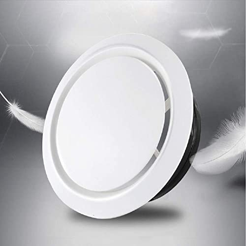 Copertura per Condotti di Ventilazione, 75mm Griglia Aerazione Regolabile Aria di Mandata Tubo Cappa Griglia Ventilazione, 4 Misure Copertura per Ventola di Ventilazione