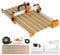 FoxAlien Masuter Pro Kit de extensión 4080 para máquina de enrutador CNC Masuter Pro, área de trabajo extensible a 40 x 80 cm