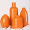 Vase Orange,4-teiliges Set,Orange Vase Keramik,Vasen Set,Moderne Bauernhaus-Dekoration,Mehrfarbige Keramik,Orange Keramik Vase 4er Set,Kleine Vase für Landhausdekoration,Wohnzimmer,Tischdekoration