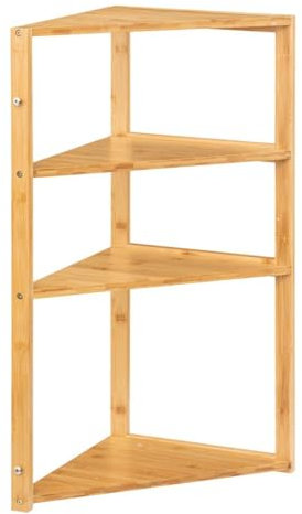 5Five Etagère d'angle Bambou 3 Niveaux Lab'n Modul Bambou