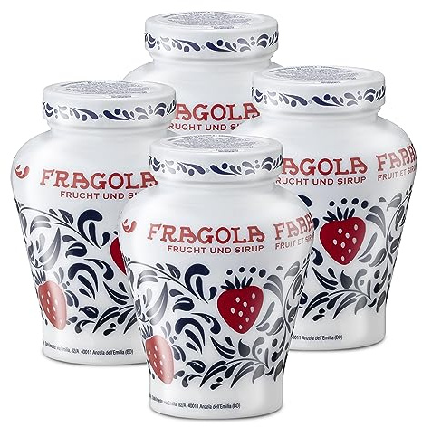 Food-United FRAGOLA 4x600g Opaline | FABBRI 1905 | in Sirup | Halb-Kandiert | Erdbeeren aus Italien | fabbri strawberries in syrop | für Topping Pavlova Dessert Cocktail Drinks Torten Joghurt (4)