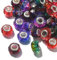 UR URLIFEHALL 100 cuentas europeas facetadas de resina de Murano de cristal de imitación para hacer joyas, arte, teléfono, hogar, decoración de regalo