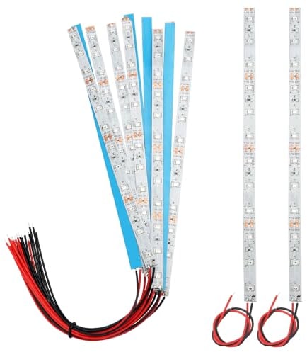YIXISI 10 PCS 200mm Prewired Strip LED Light, 12V - 18V, 2335 SMD LED, Red