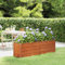 Higsose Lit Surélevés de Jardin Rouillé 160x40x45 cm Acier Corten Bac A Fleurs Exterieur Bac de Plantation Jardinieres Exterieur Jardiniere Rectangulaire Jardinière à Plante Lit Surélevé Jardin
