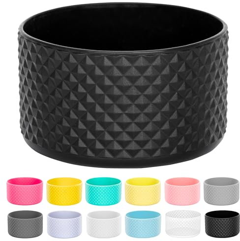 Soledea Silicone Boot for Stanley 40/30 oz & Hydro Flask 12-24 oz, Anti-Slip Bottom Cover for Tumblers (Fits 2.83-2.95in Diameter)