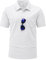 YSENTO Herren Poloshirts Kurzarm Golfshirts Atmungsaktiv Funktionell Tennis Arbeit Casual T-Shirts mit Brillenhalter(Weiß,M1)