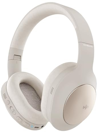 SOUNDLIVING Wave Bluetooth Kopfhörer Noise Cancelling | Active Noise Cancelling Kopfhörer Und Bis zu 40 Stunden Spielzeit | Komfortabel Over Ear Kopfhörer Bluetooth 5.0 | Hi-Fi Tonqualität