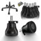 GAGUIUP Bürostuhl Gleiter 5er Set-Bodengleiter für Schreibtischstuhl 11mm x 22mm-Drehstuhl Füße Parkett Fliesen-Stuhl Fußgleite-einfacher Wechsel zwischen Radgleiten und Radstopper,An/Aus-Einstellung