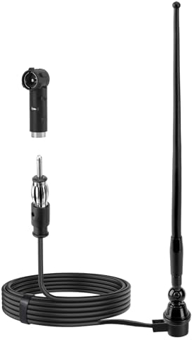 Nelawya Antenne Radio Marine Bateau FM AM Flexible en Caoutchouc Étanche pour Toit de Bateau Yacht ATV UTV Tracteur Camion Moto