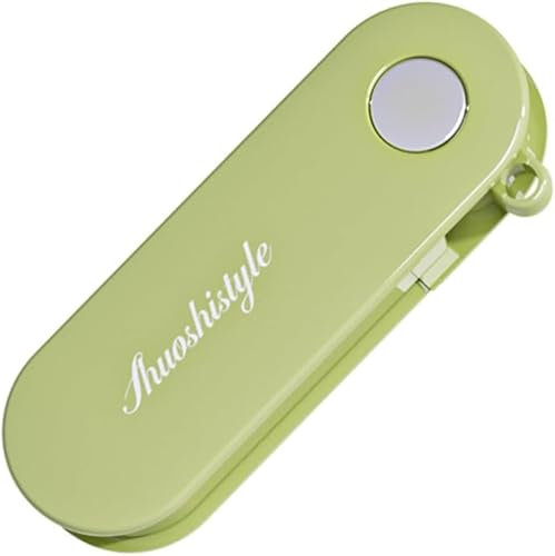 Household Folding Storage Paring Peeler Portable Compact Size Kitchen Multi-Function Paring Knife Sharp Stainless Steel Blade Scraper Knife Suitable for Camping Picnics and Travel (Green)