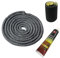 Joint de poêle à bois, kit de joint de porte de poêle à bois 8 mm, joint en fibre de verre résistant aux hautes températures, corde de remplacement pour poêle ou cheminée, longueur 1,8 m