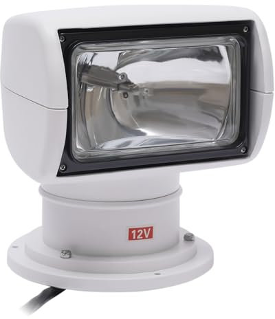DJOAIUYF Bootsscheinwerfer Suchscheinwerfer Boot Scheinwerfer Marine Fernbedienung Xenon Marine 12V 100W 360 Grad Fischerboot Für Yachten, Küstenwache, Seepolizei