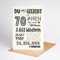 Lovely Cards Süße Karte zum 70. Geburtstag - Karte zum Geburtstag Vater Mutter 70 Jahre - besondere Geschenkkarte 1955 - Geburtstagskarte Oma Opa (70 Jahre)