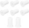 QUARKZMAN 8pz Passacavi Parete per Cavi 3/4 Pollice Boccola Parete per Cavo Silicone Passacavi Kit Instradamento Cavi Accessori Passacavo Parete per Ethernet Foro da 7mm, Bianco