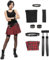 DAZCOS Nana Osaki Cosplay Kostüm mit Zubehör Punk Full Set Outfits für Frauen, Schwarz Rot, Large