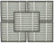 vhbw 5x Vorfilter Ersatz für Dustcontrol 42917 für Luftreiniger - Papier/Schaumstoff, Filterklasse G4 Weiß