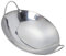 HOLIDYOYO Plancha De Acero Inoxidable Freidoras Tetera Cocina Fritura Revestimientos Fal Freír Sartén De Titanio Hervir a Lento Cesta Olla a Lento Freidora Ninja Wok Con Silver