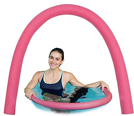 Poolnudeln 2,6 x 60 Zoll hohl Schaumbad Schwimmnudel Leichte Schaum -Nudeln für Kinder schwimmende Poolnudeln rosa