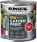 ASA® Ronseal Garden Paint - Outdoor Long Lasting Colour - Water & Weatherproof - Weather Resistant - For Sheds, Benches, Metal, Brickwork, Terracotta Pots & Stone Accessories - 250ml - Moroccan Red