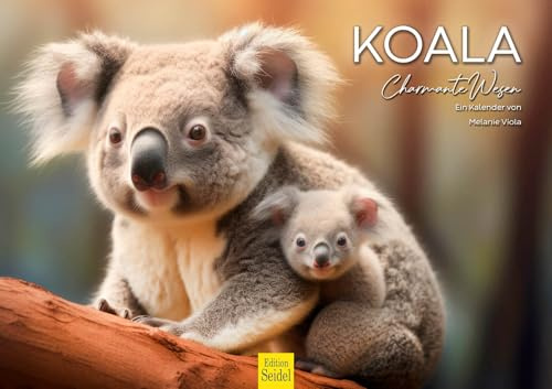 Edition Seidel Premium Kalender Koala 2026 Format DIN A3 Wandkalender Tierkalender Australien Tier Koala Eukalyptus Wald Säugetier Melanie Viola