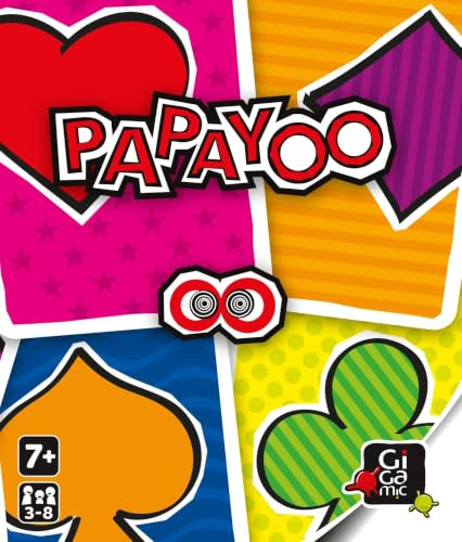 Gigamic Papayoo Card Game, Family Strategy Game, 8 Players, Ages 7, 14.7 x 3.2 cm