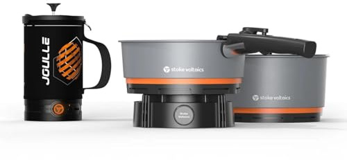 Elektro-Kochset, inklusive Kessel-Topf mit French Press & Nomad Kochsystem, vielseitige Outdoor-Kochausrüstung für Reisen, Elektrofahrzeuge, Autocamping, Overlanding und Vanlife.