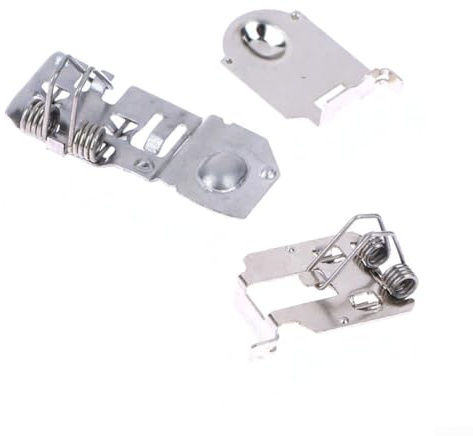 LUCKCDUO Metal Battery Holder for Wii Remote Controller, 1 Set, Game Handle Accessory, Secure Battery Fixation, Construction, Gamers