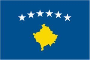 La bandera de Kosovo 90 x 150