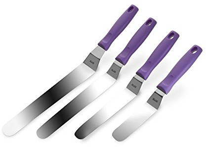 Ibili Angled Spatula INOX 25 Cm, Stainless Steel, Metallic