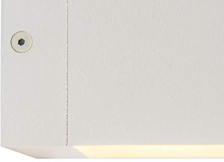 Qazqa - Moderne Wandleuchte weiß mit Lichteffekt - Transfer I Wohnzimmer I Schlafzimmer I Up I Down - Aluminium Quadratisch - LED geeignet G9