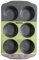 (Silver Granite) - CasaWare Jumbo Muffin Pan 6 Cup Ceramic Coated Non-Stick (Silver Granite)