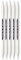 Prym Ergonomische Stricknadeln x5, Kunststoff, Mehrfarbig, 8,0 mm Ø 20 cm, Alabasterweiß