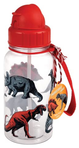 Rex London BPA Free Plastic Kids Water Bottle 500ml - Dinosaur