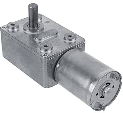 Akozon Motorreductor, Motorreductor de tornillo sinfín de alto par reversible, Motor de reducción CC 12V CW/CCW(40RPM)
