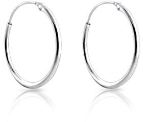 Creolen Silber 925 30mm - Creolen Silber 925 Groß - Creolen Silber Dick - Creolen in Silber - Silberne Ohrringe - Silver Hoops