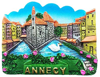 3D Annecy Frankreich Kühlschrank Kühlschrankmagnet Tourist Souvenirs Handmade Harz Handwerk Magnetischen Aufkleber Home Küche Dekoration Reise Geschenk