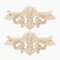 2 Stücke Blume Geschnitzte Lange Onlay Applique Carving Aufkleber Möbel Tür Dekoration(16 * 7.5CM)