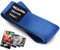 NEOLYMP Kurze Fitnessbänder Stoff mit Fitness Traningsprogramm E-Book - waschbare Resistance Bands, Widerstandsbänder, Gymnastikband, Fitnessband, Trainingsbänder, Klimmzugbänder (blau)
