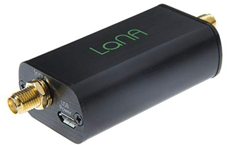 NooElec LaNA - Ultra Low-Noise Amplifier (LNA) Module for RF & Software Defined Radio (SDR) with Enclosure & Accessories. Wideband 20MHz-4000MHz Frequency Capability with Bias Tee & USB Power Options