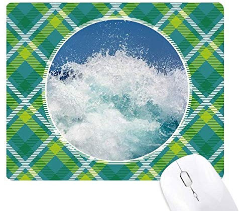 Science Nature Tapis de souris Motif vagues Vert