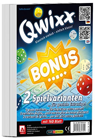 NSV - 4105 - QWIXX - Bonus - International - Zusatzblöcke 2er Set - Würfelspiel