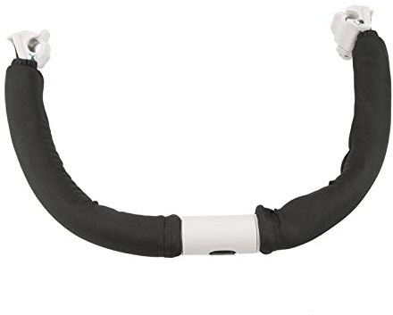 Verstellbarer generischer Kinderwagengriff, Stoßstangenarmlehnen-Stoßstange, Lenker Verstellbare sichere Armlehnen-Stoßstangenstange, schwarz, grün, für Kinderwagen(Schwarz)