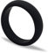 Cloverring Silicone Wedding Ring & Gift Pouch - Fitness or Workplace Safety Band - Deep Black Slim 10