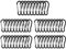 50 Pieces Aluminium Carabiner, Carabiner Key Ring, Carabiner Key Ring for Outdoor Travel, Camping, Hiking, Fishing, Cycling (Black)