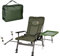 Angelstuhl Campingstuhl Carp F5R ST/P + PK2 Stuhl mit Tasche Abdeckung für AngelstuhlStuhl Deluxe Karpfen Angler Campingstuhl mit extra Höhe und Tisch Angelrutenhalter