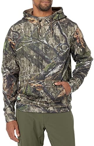 Mossy Oak Herren Camo Jagd Hoodie Performance Fleece Kapuzen-Sweatshirt, Country DNA, Medium