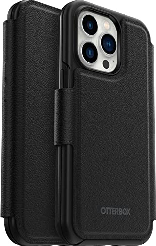 OtterBox Folio Soft-Touch Folio With 3 Slots, Strong Magnetic Alignment And Attachment With MagSafe Compatible With IPhone 13 / IPhone 13 Pro/Iphone 12/12 Pro, Black, No Case Included